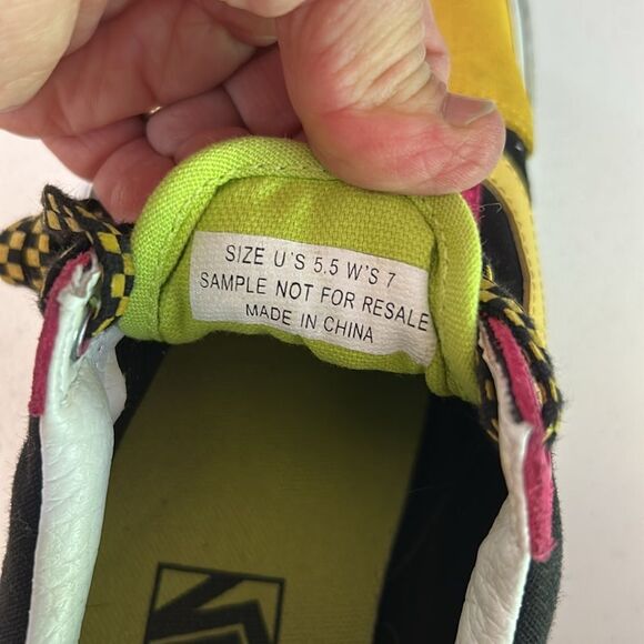 Vans off the wall retro colorful sneakers size 5.5 - Picture 6 of 7
